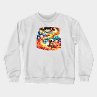 Cosmic Raceway Adventure Cute Tee Crewneck Sweatshirt